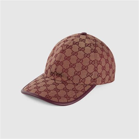 Casquette En Toile Gg En Bordeaux Gucci Fr