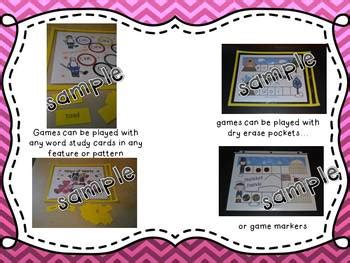 Word Study Games (Any Word Feature) February by An Adventure in Literacy