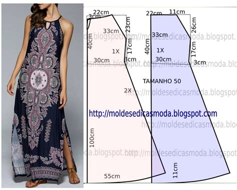 Vestido Azul Royal Estampado Moldes Moda Por Medida Dress Sewing