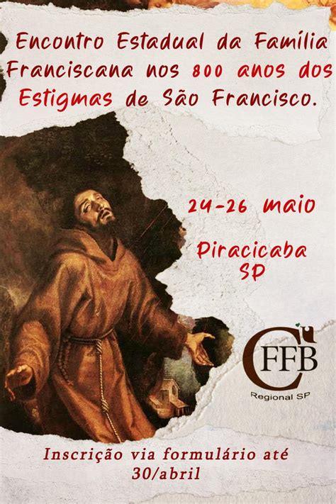 Cffb Sp Promove Encontro Dos Anos Da Impress O Das Chagas De S O