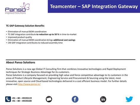 Teamcenter Sap Integration Gateway Ppt