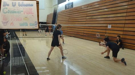 Mitty Vs Leland Badmintonfeaturing Promposal Youtube