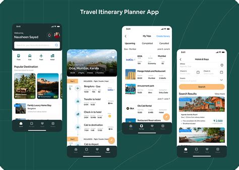 Travel Itinerary Planner App on Behance