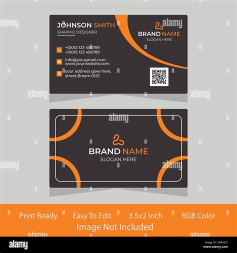 Modern Business Card Corporate Identity Template Stock Vector Image