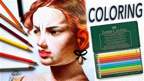 Dibujando un Retrato con Lápices de colores Faber Castell Polychromos