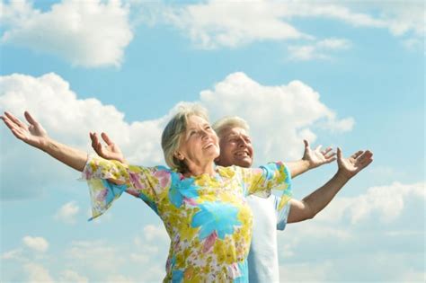 Happy elderly couple outdoors — Stock Photo © MitaStockImages #6787002