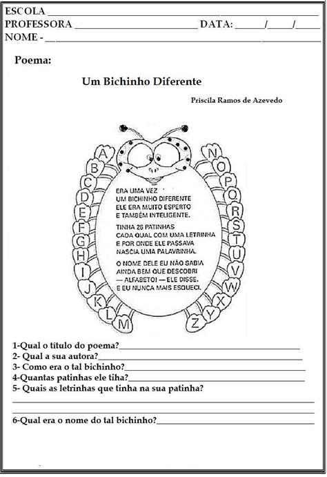 Texto Um Bichinho Diferente Interpreta O