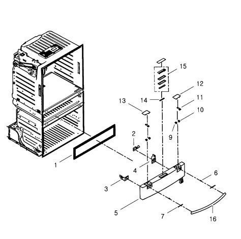 Samsung Rf Hars Xaa Ice Chute Door And Funnel Assembly