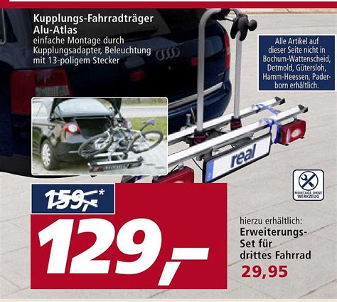 Kupplungs Fahrradtr Ger Alu Atlas Angebot Bei Real Prospekte De