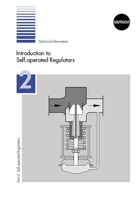 PDF Introduction To Self Operated Regulators 2 SAMSON Self