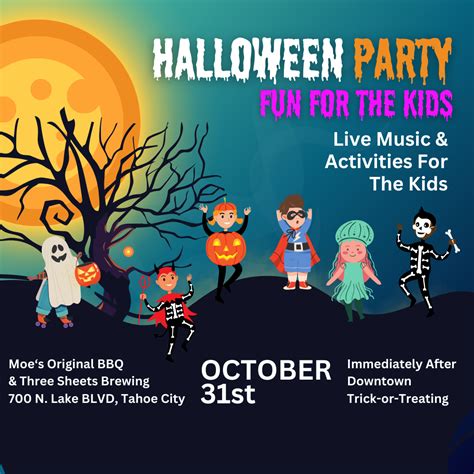 Halloween Party - Fun for the Kids! October 31st - Tahoe City Downtown Association