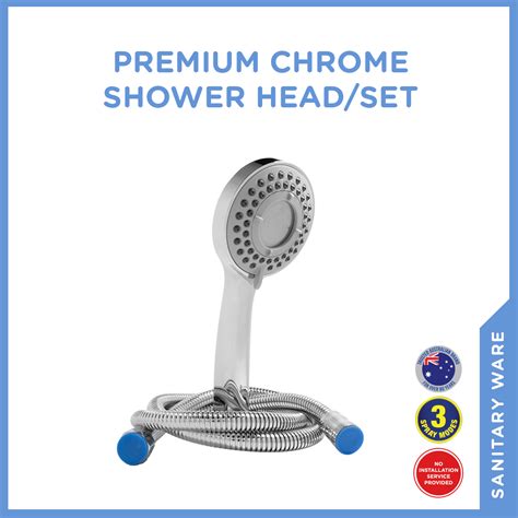 Premium Chrome Shower Head/Set - Selleys