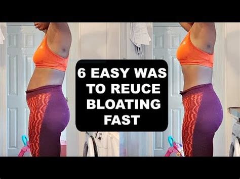 REDUCE BLOATING 6 EASY TIPS YouTube