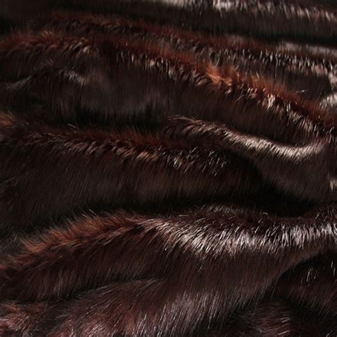 Brown Longhaired Faux Fur Fabric Free Samples Available Fabric Online