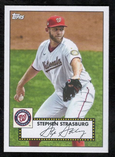 Stephen Strasburg 2021 Topps 52 Topps Redux T5241 Insert Card EBay