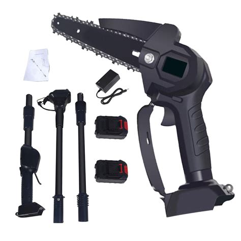 Fairnull Cordless Electric Tree Pruner Saw High Power Motor Detachable Telescopic Pole Long