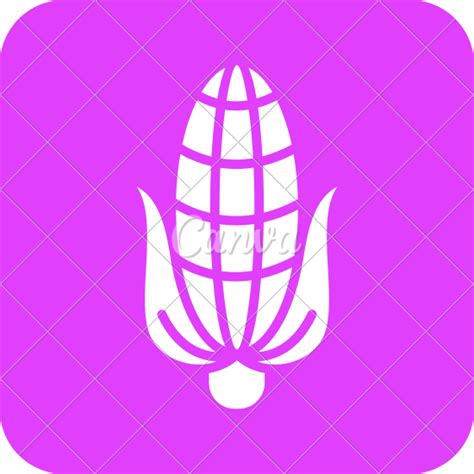 Corn Vector Icon Design Illustration 素材 Canva可画