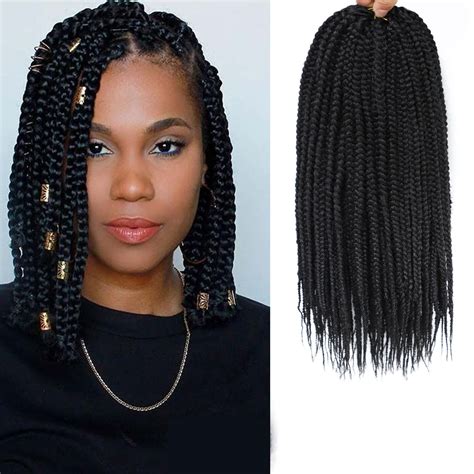 Buy Crochet Box Braids 18 Inch 8 Packs Goddess Box Braids Crochet Hair