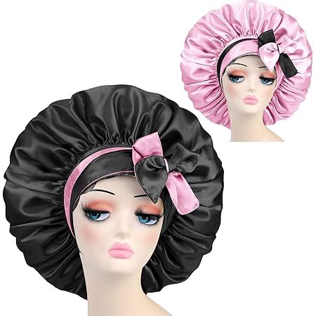 Amazon Silk Satin Bonnet Hair Cap Pcs Inch Diameter Extra