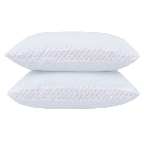 Mainstays Medium Support Pillow, Set of 2, Standard, 200 Thread Count ...