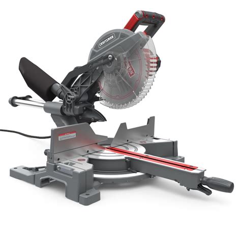 CRAFTSMAN 10-in 15-Amp Single Bevel Sliding Corded Miter Saw in the ...