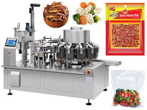 High Speed Automatic Rotary Pouch Vacuum Food Packing Packaging Machine