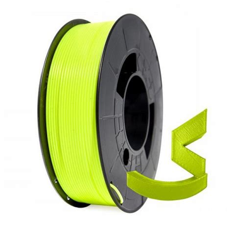 Winkle Bobina De Filamento PLA HD 1 75mm 1Kg Amarillo Fluorescente