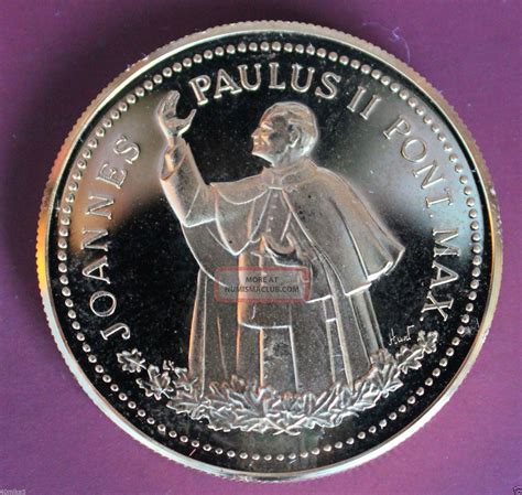 1984 Pope John Paul Ii Papal Visit Gold Plated In Package