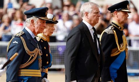 Queen Funeral Details King Charles Prince Andrew Edward And Princess