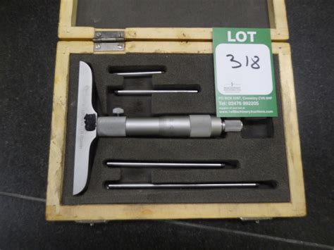 0-100mm Depth Micrometer Set - 1st Machinery