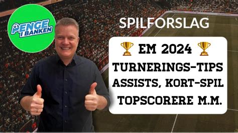 Odds Og Spilforslag Em Kasser Kort Assists Og Straffespark