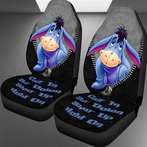 Eeyore Car Seat Cover 3d All Over Print Cartoon Art Inspired Seat