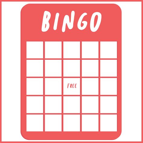 Bingo Template Free Printable