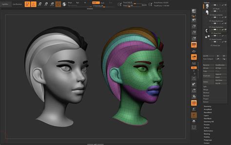 Cartoon Female Head 3d Model Cgtrader