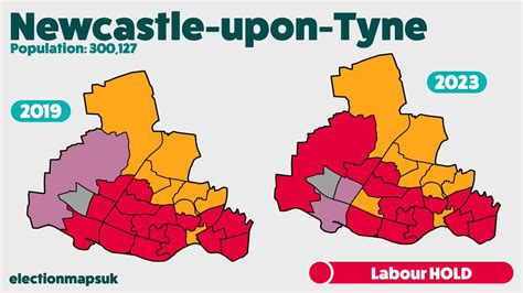 Election Maps UK On Twitter Newcastle Upon Tyne Result LE2023 LAB