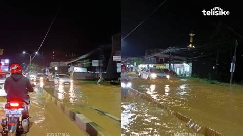 Sejumlah Jalan Di Kota Kendari Kembali Banjir Akibat Hujan Telisik Id