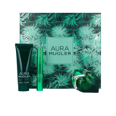 Thierry Mugler Aura Gift Set Ml Edp Refillable Ml Body Lotion