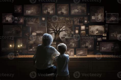 Family tree with portraits of relatives. Genealogy concept. 22784740 Stock Photo at Vecteezy