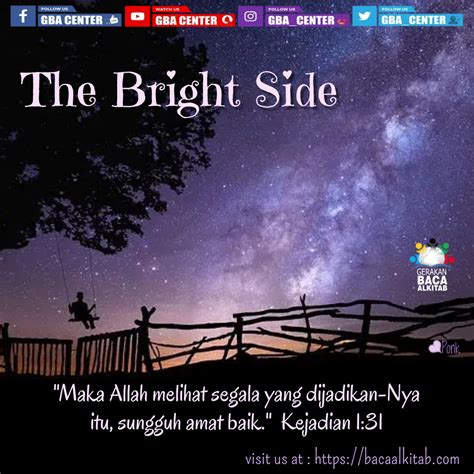 The Bright Side Kejadian A Tb Gerakan Baca Alkitab