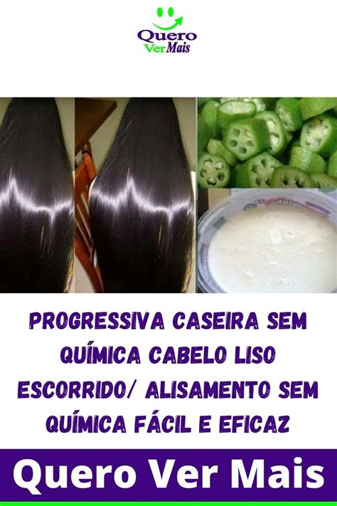 Progressiva Caseira Sem Qu Mica Cabelo Liso Escorrido Alisamento Sem