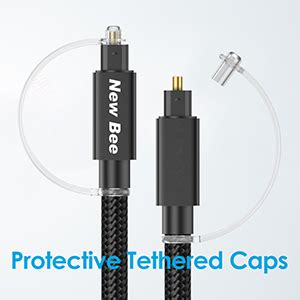 Optical Audio Cable Ft New Bee K Gold Plated Nylon Braided Digital