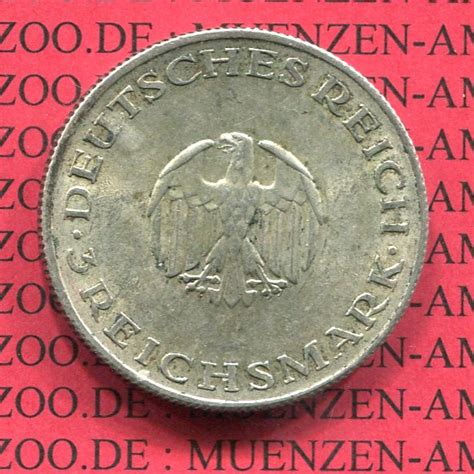 Weimarer Republik Deutsches Reich Weimarer Republik 3 Mark Lessing 1929