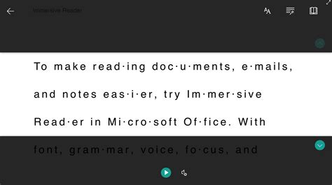 Cómo usar Immersive Reader en Microsoft Word Outlook y OneNote