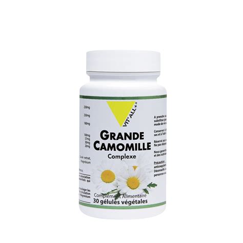 Grande camomille Extraits standardisés 250 mg 60 cps