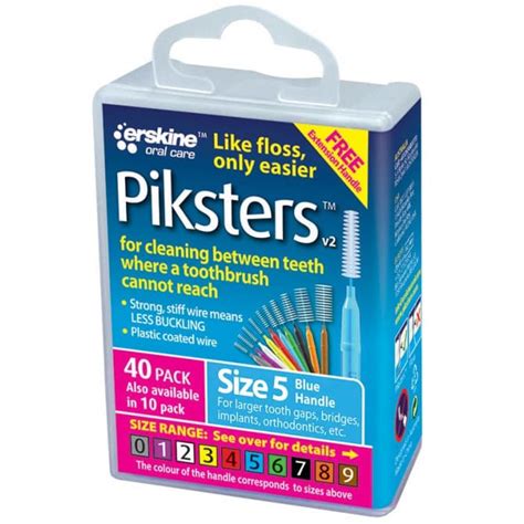 Shop Piksters Size 5 Blue 40 Pack Online