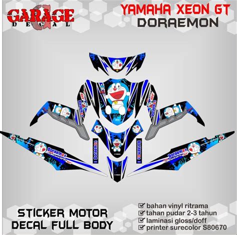 Decal Xeon Gt Full Body Stiker Xeon Gt Full Body Doraemon