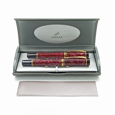 Parker Duofold Centennial Conjunto De Pluma Y Bol Grafo Stylo