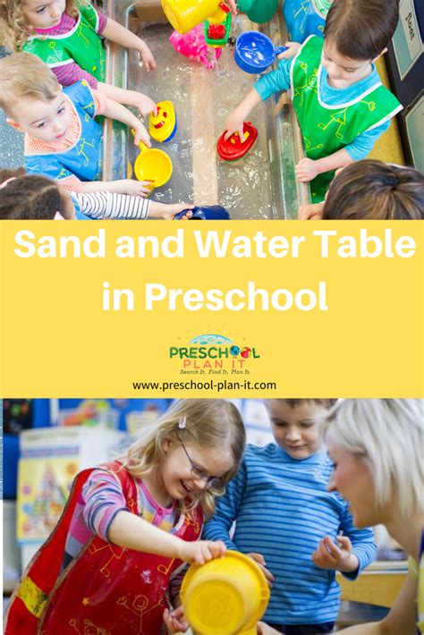 Sand And Water Table In Preschool