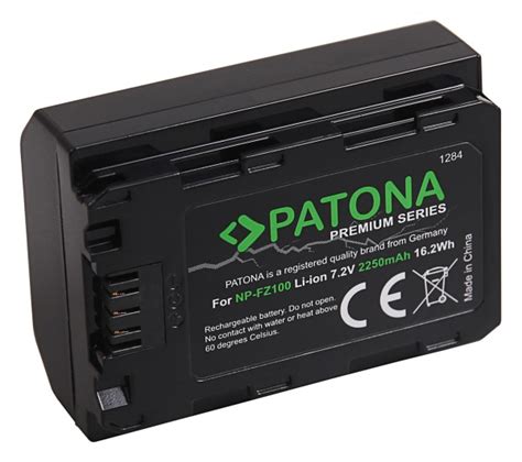 Batteria Per Patona Premium Akku F Sony Np Fz A Iii A M Alpha