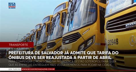 Prefeitura já admite que tarifa do ônibus deve ser reajustada a partir